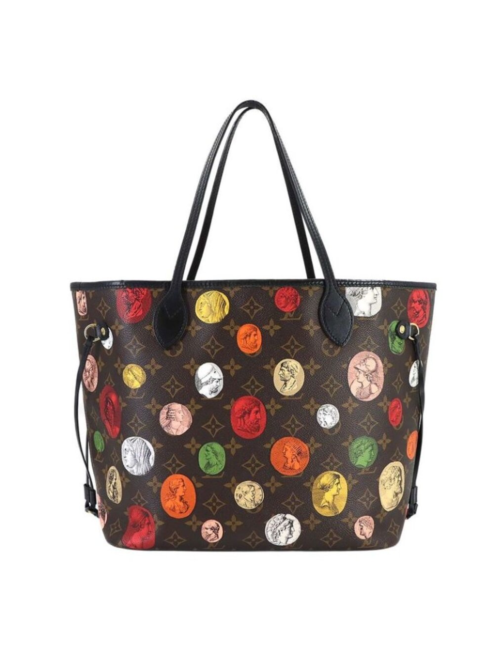 ★SOLD★ Louis Vuitton Fornasetti Monogram Cameo Neverfull MM Tote - Picture 2 of 9